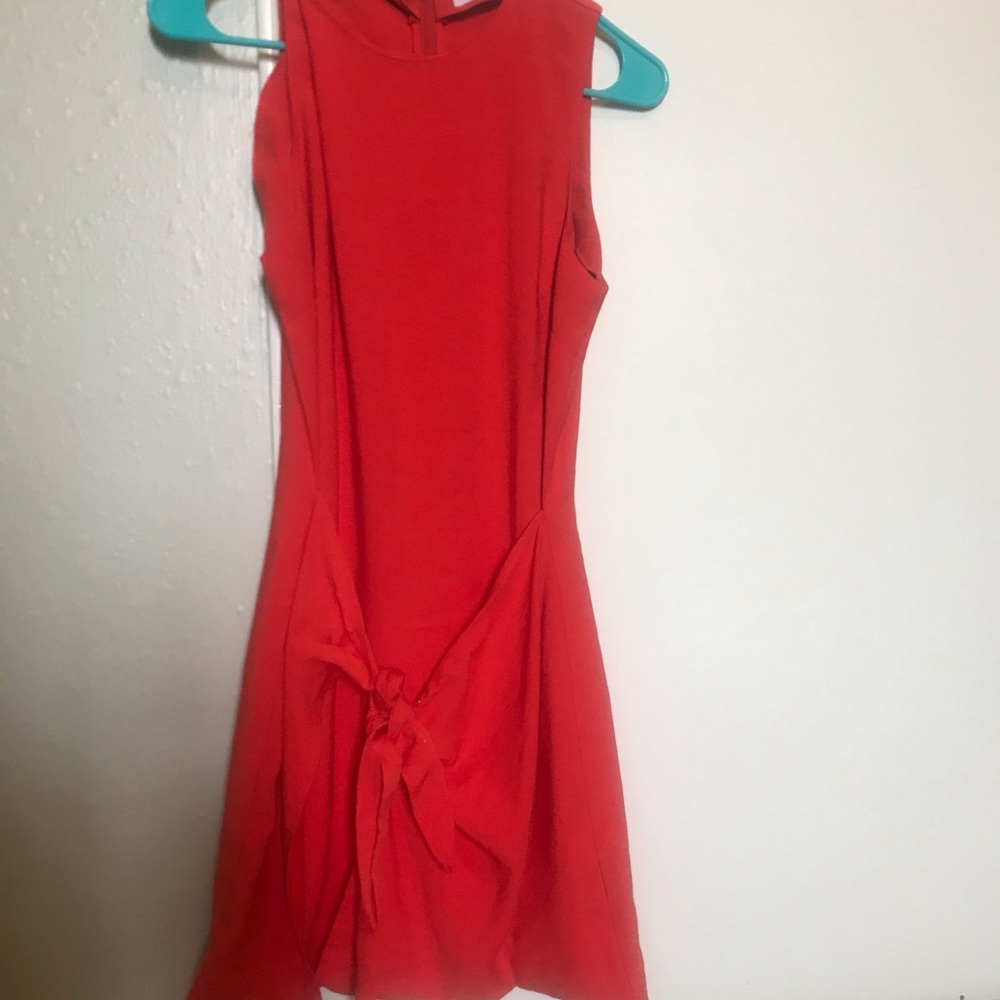 Line + Dot red riel dress